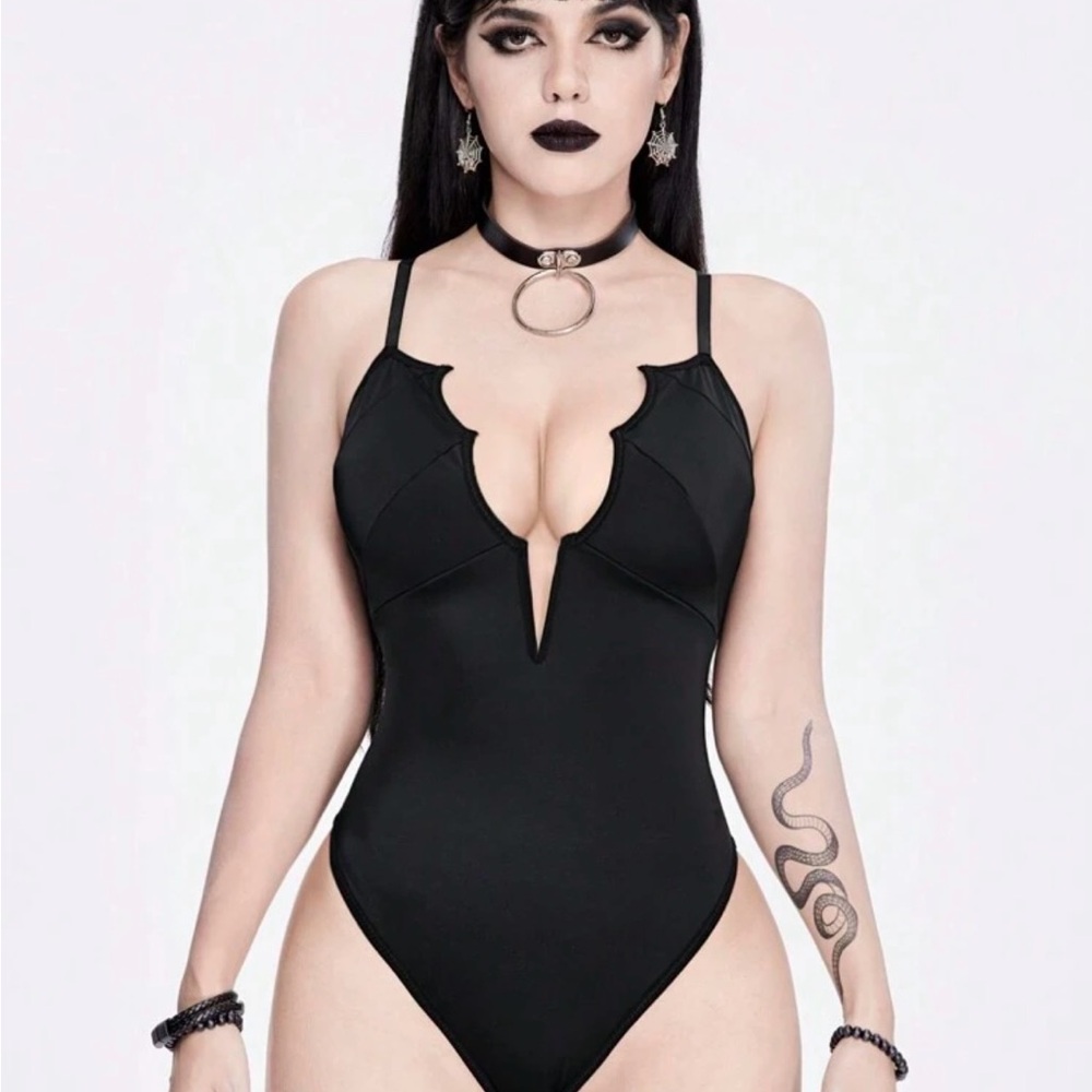 Goth One-Piece Swimsuit